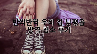 ✨ 반짝반짝 우리 집! 남평읍 방역 청소 후기 🏡✨